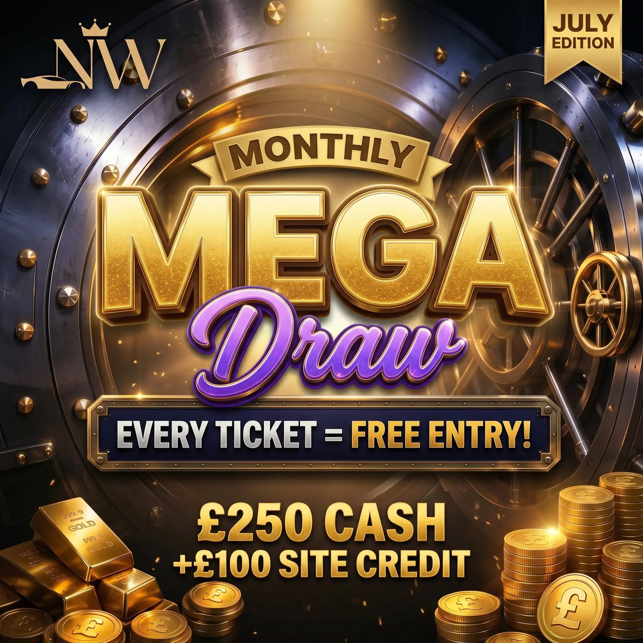 Monthly Mega Draw - July